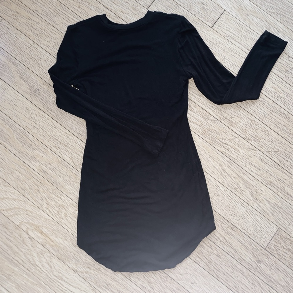 Black tunic mini dress